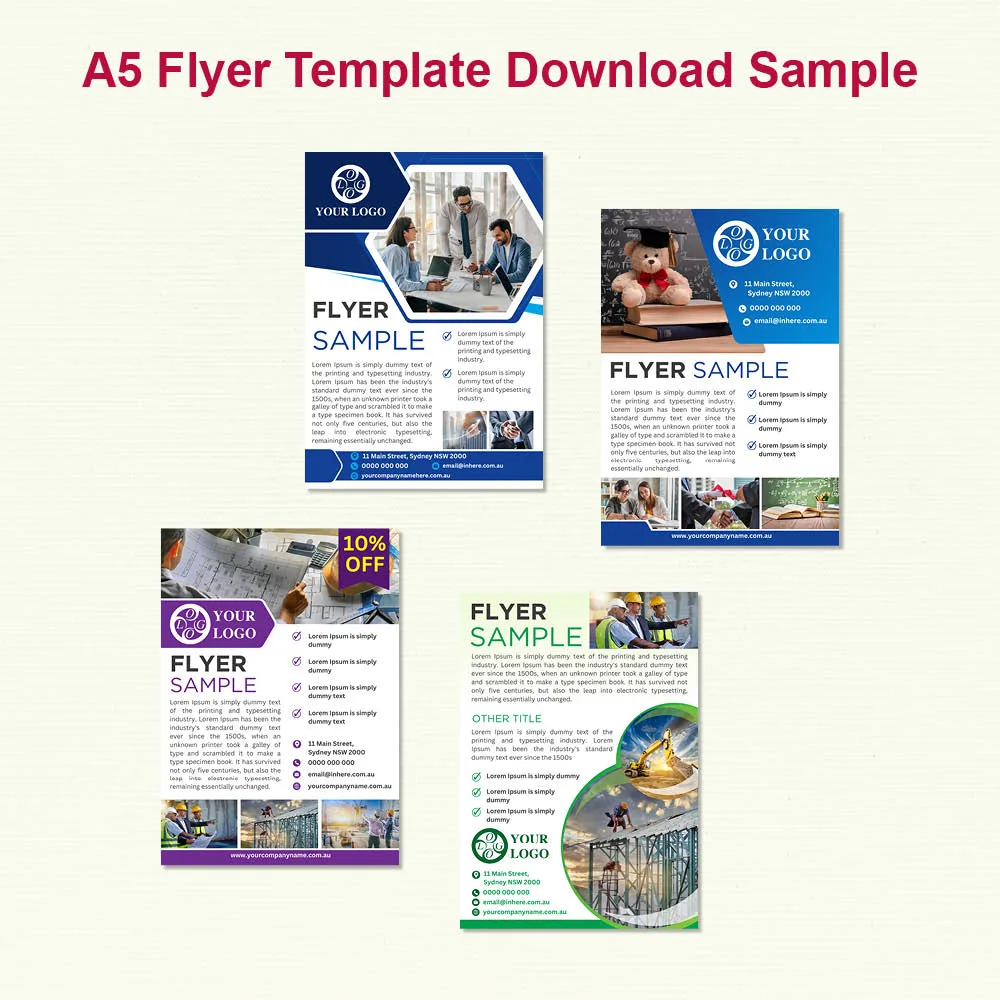 A5 Flyer Template Download jpg