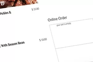 Online Order Menu